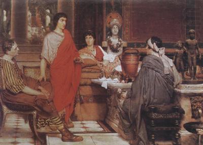 Alma-Tadema, Sir Lawrence Catullus at Lesbia's (mk23) china oil painting image